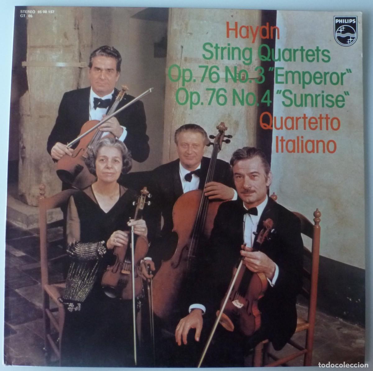 Discos de vinilo: HAYDN - STRING QUARTETS (LP PHILIPS 1978 ESPA&Ntilde;A) QUARTETTO ITALIANO - Foto 1
