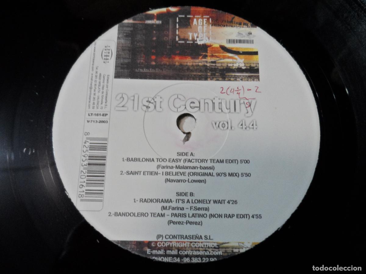 Discos de vinilo: 21ST CENTURY VOL 4.4 - VARIOS (SPAIN 2004) - Foto 3
