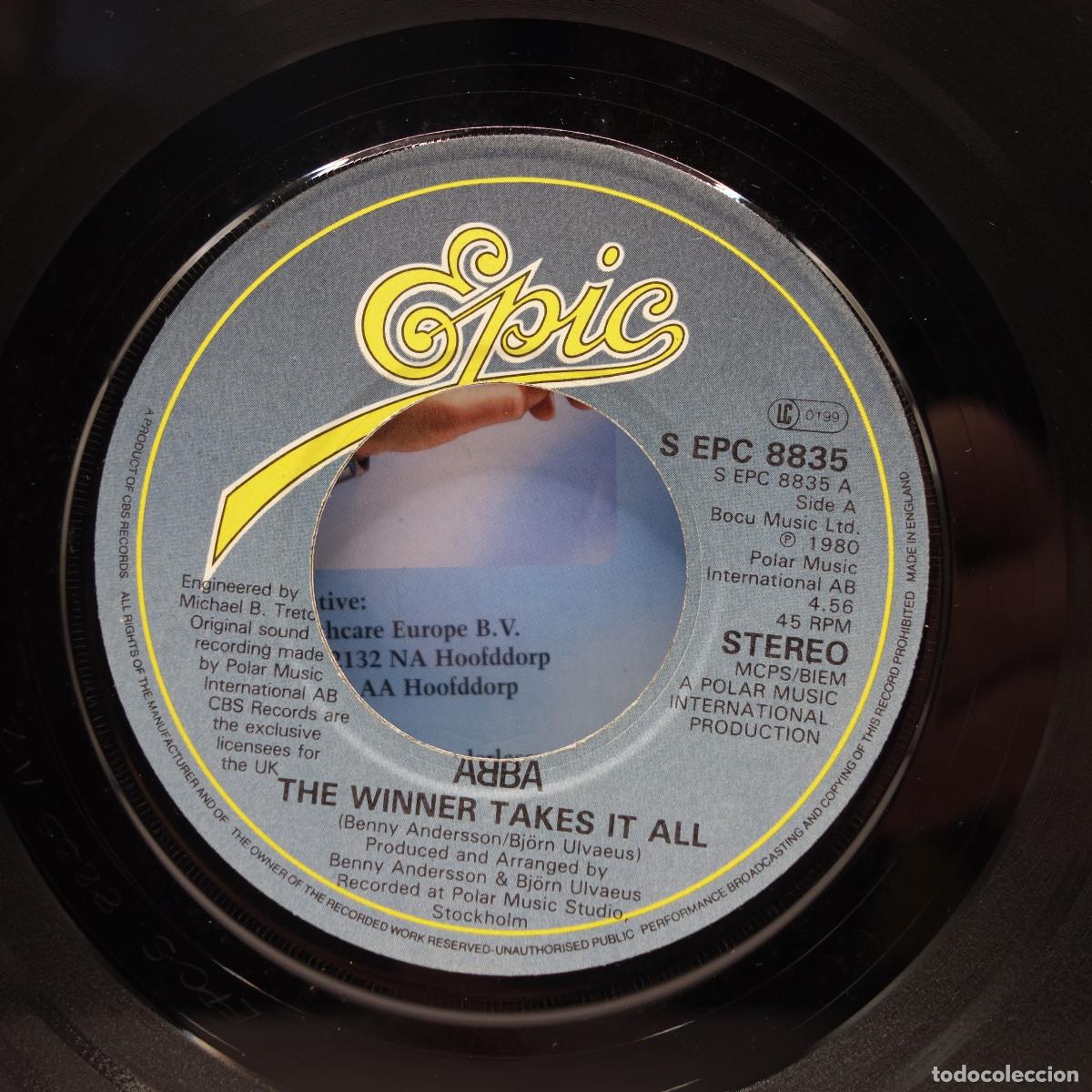 Discos de vinilo: ABBA - THE WINNER TAKES IT ALL - Foto 6