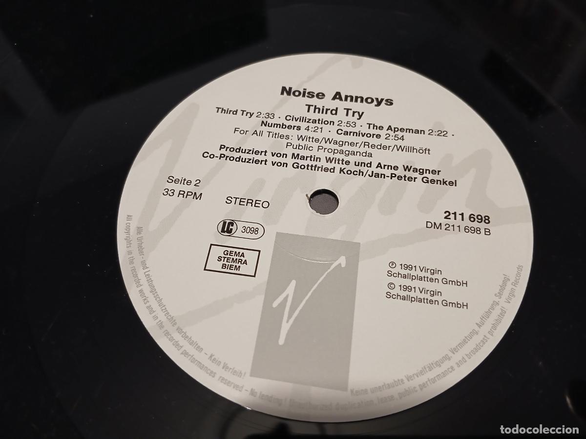 Discos de vinilo: Noise Annoys &lrm;&ndash; Third Try- (1991) lp disco vinilo - Foto 2