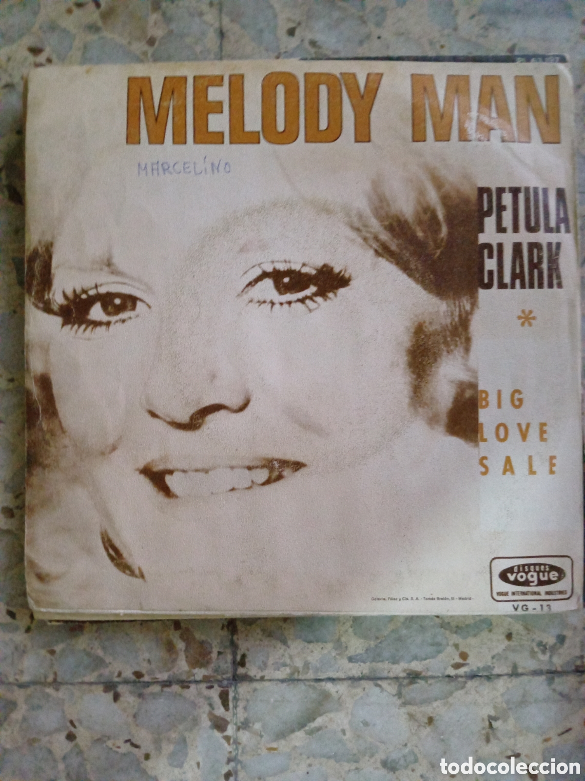 Discos de vinilo: SGL PETULA CLARK MELODY MAN 1970 - Foto 2