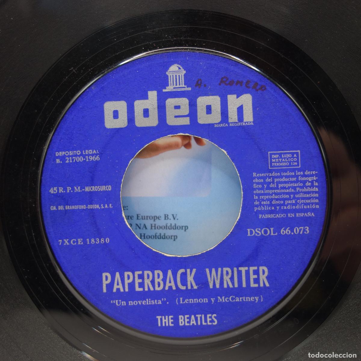 Discos de vinilo: THE BEATLES - PAPERBACK WRITER - Foto 6
