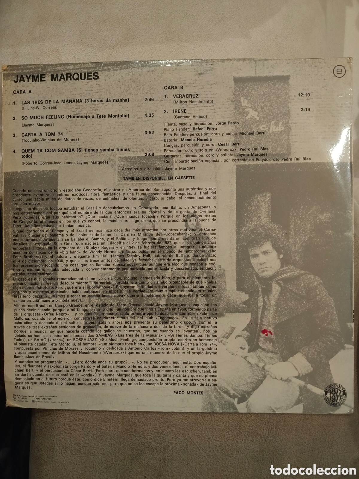 Discos de vinilo: Jayme Marques LP 77 - Foto 2