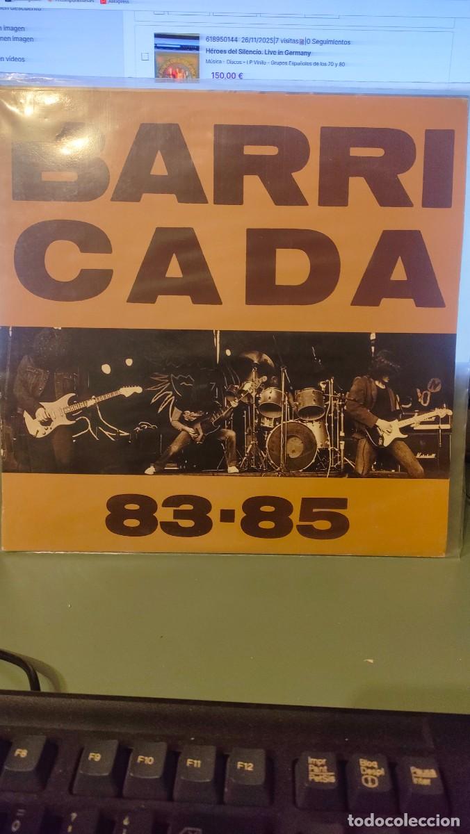 Discos de vinilo: Barricada. 83.85. con inserto - Foto 1