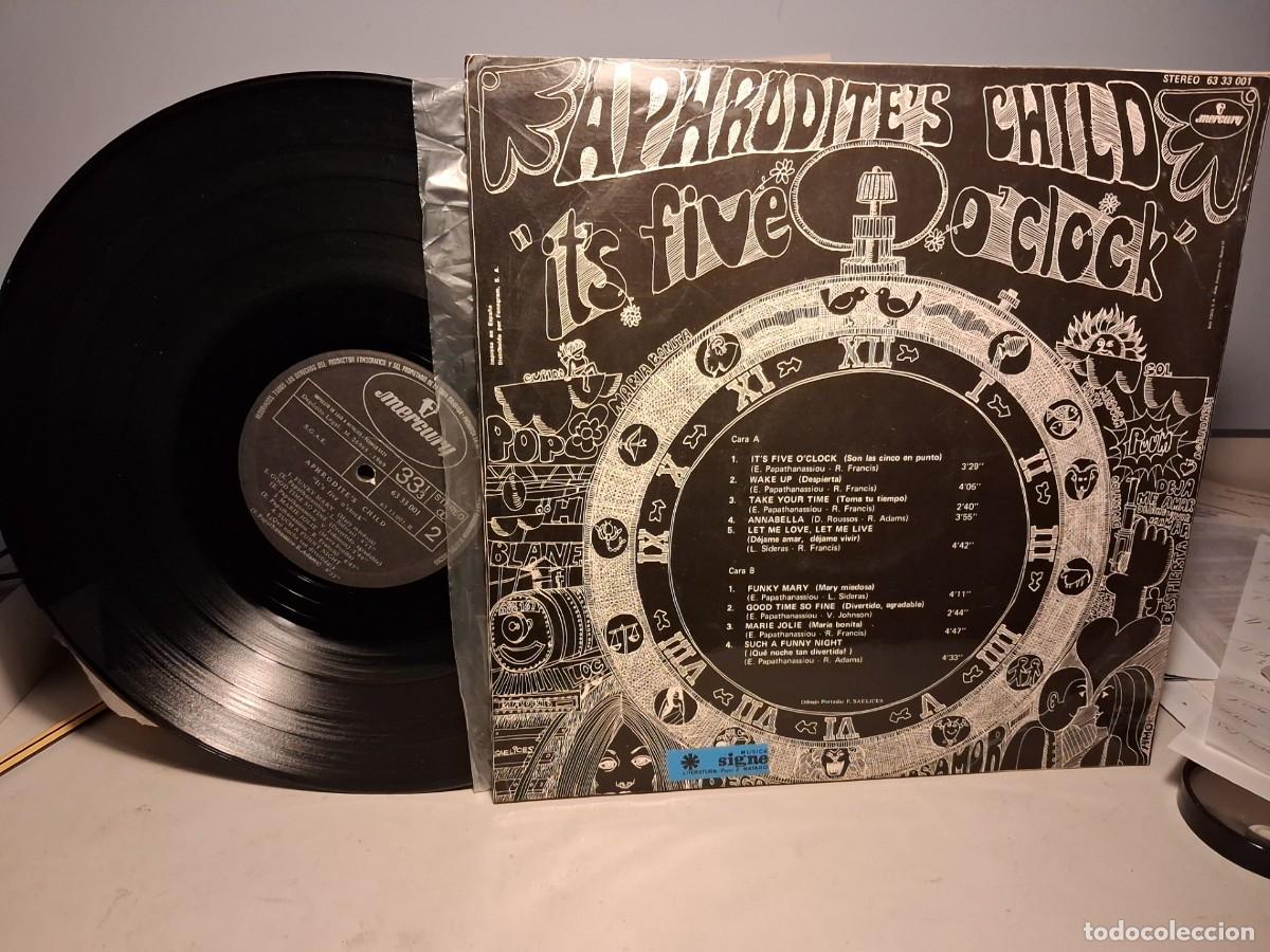 Discos de vinilo: LP APHORODITE&acute;S CHILD : IT&acute;S FIVE O&acute;CLOCK - Foto 2