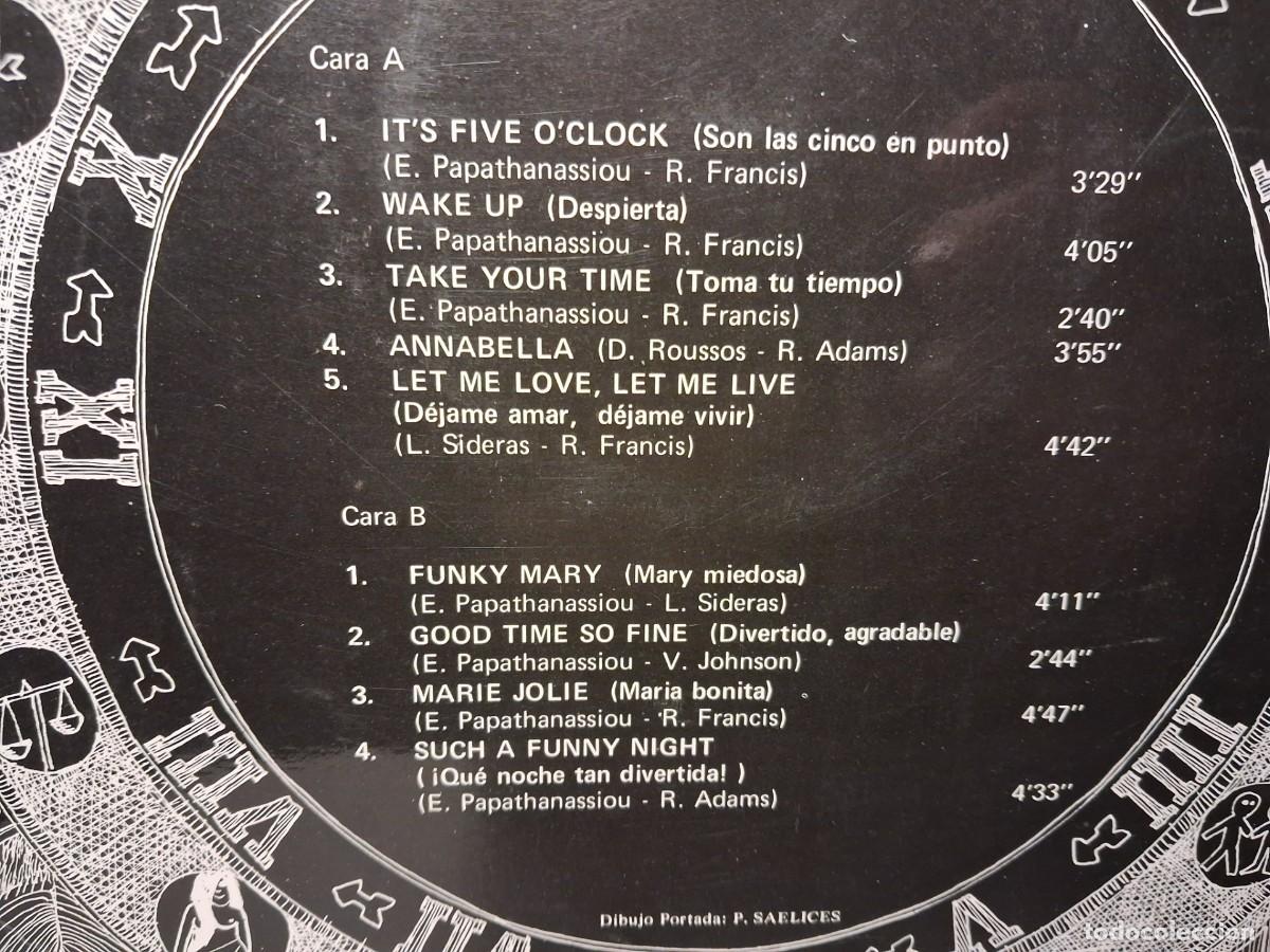 Discos de vinilo: LP APHORODITE&acute;S CHILD : IT&acute;S FIVE O&acute;CLOCK - Foto 3