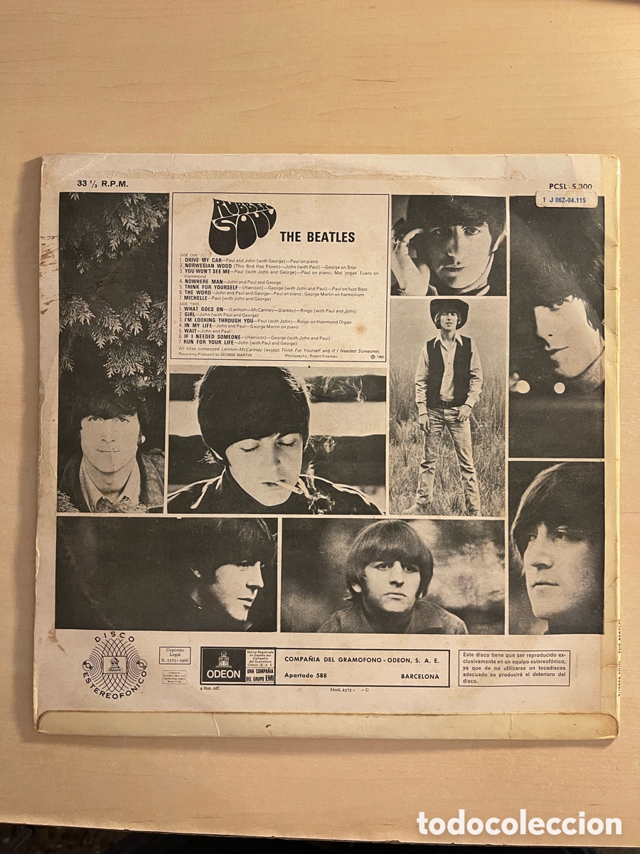 Discos de vinilo: BEATLES - RUBBER SOUL DOBLE REFERENCIA - Foto 4