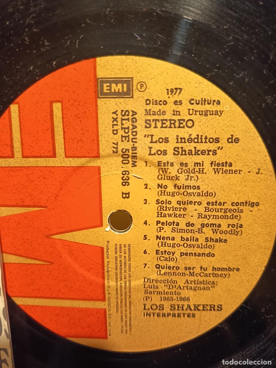 Discos de vinilo: LOTE 201, LP LOS INEDITOS DE LOS SHAKERS - Foto 3