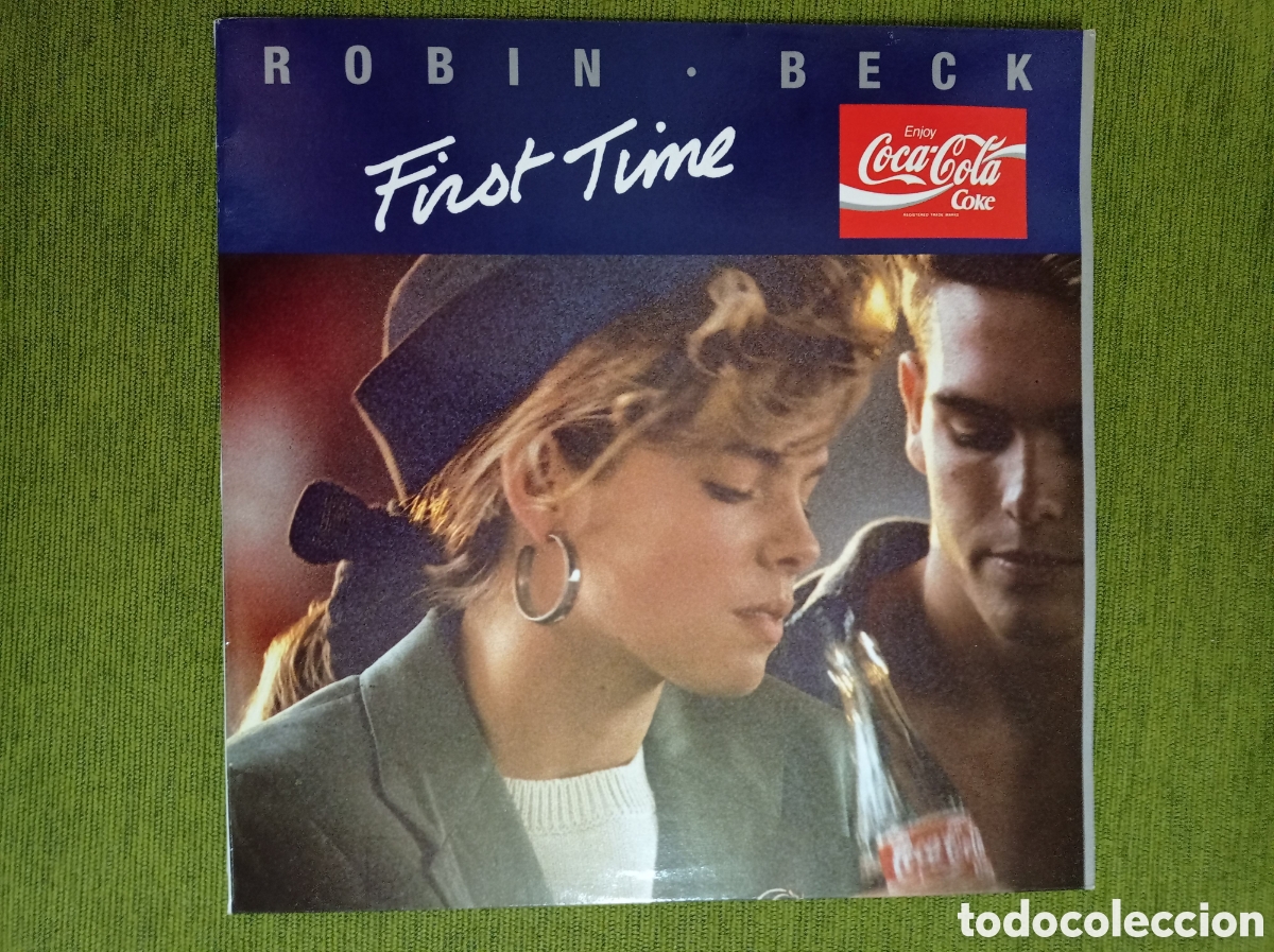 Discos de vinilo: VINILO DE ROBIN BECK - FIRST TIME - COCA COLA - Foto 1