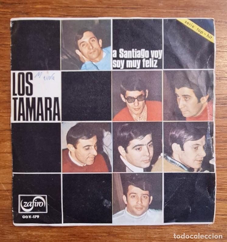 Discos de vinilo: Single Los Tamara A Santiago Voy - Foto 1