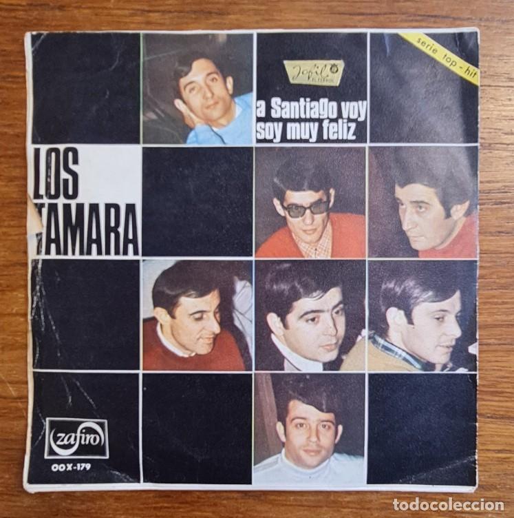 Discos de vinilo: Single Los Tamara A Santiago Voy - Foto 2