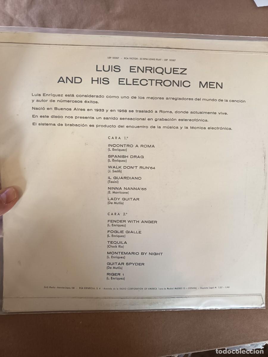 Discos de vinilo: LOTE 204, LP LUIS ENRIQUEZ - Foto 2