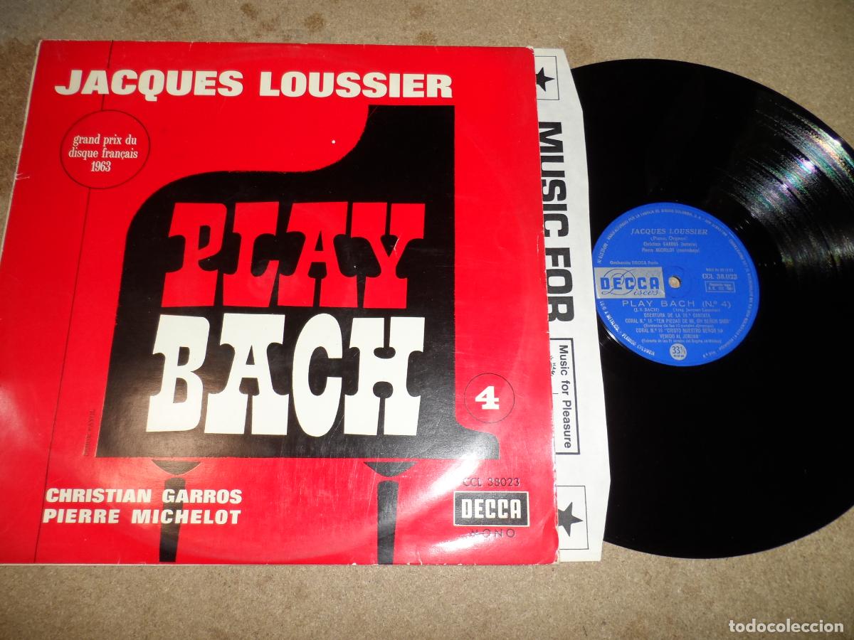 Discos de vinilo: JACQUES LOUSSIER - PLAY BACH 4 (SPAIN 1964) - Foto 1