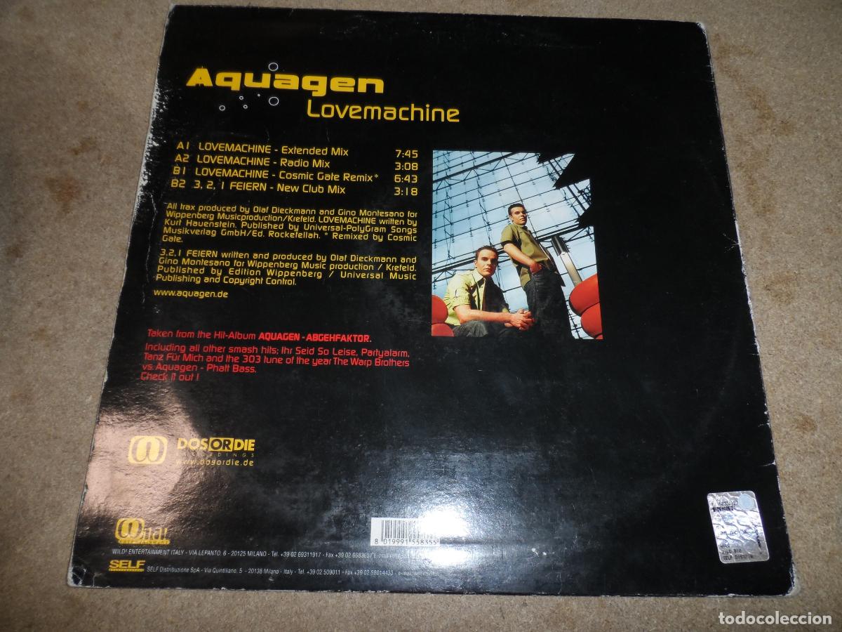 Discos de vinilo: Aquagen - Lovemachine (GERMANY 2000) - Foto 2