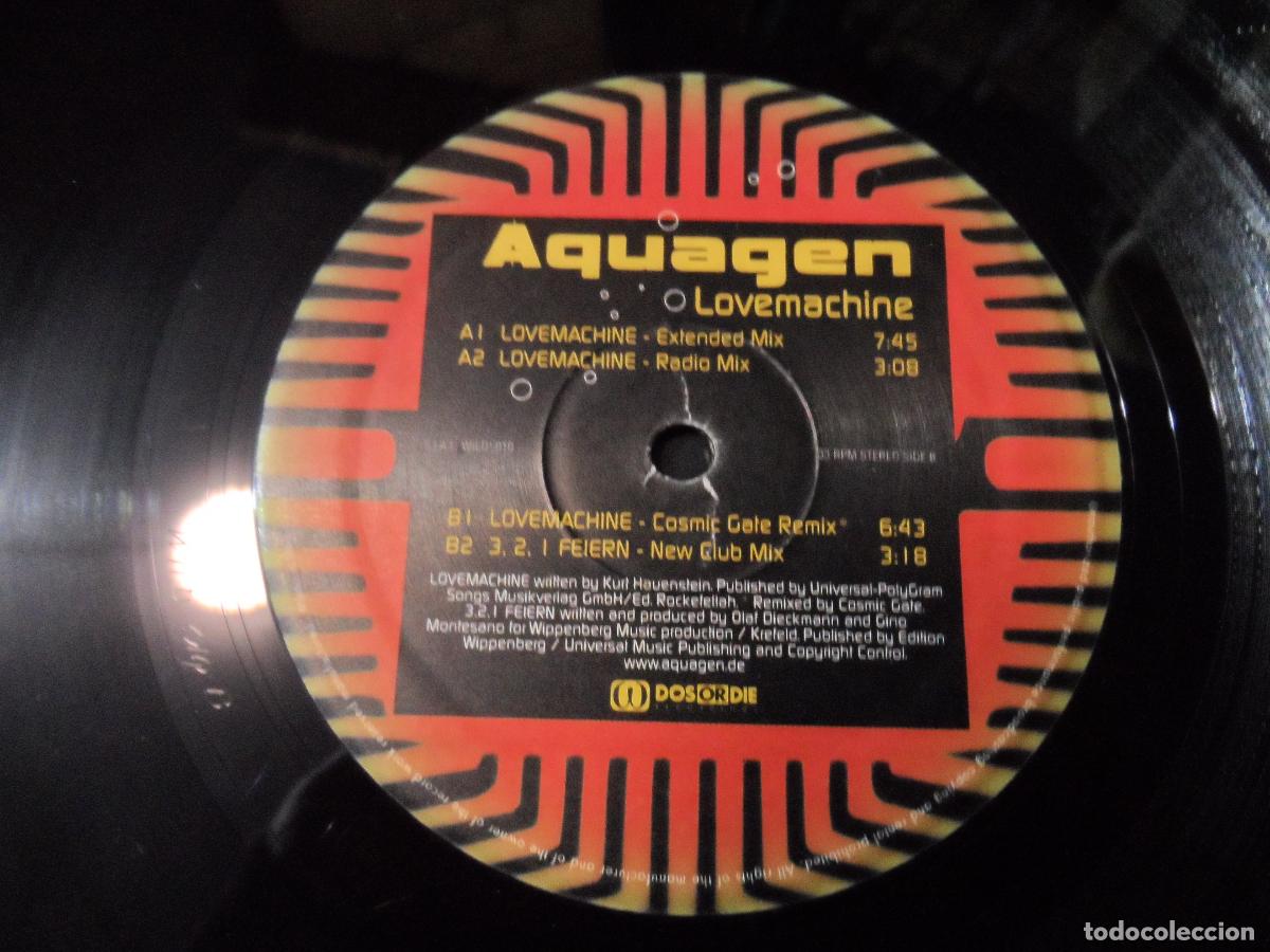 Discos de vinilo: Aquagen - Lovemachine (GERMANY 2000) - Foto 3