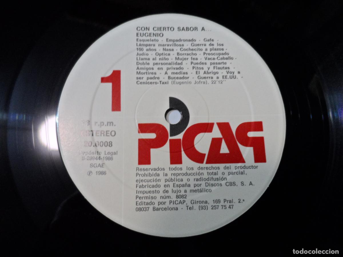 Discos de vinilo: Eugenio &ndash; Con Cierto Sabor A... (SPAIN 1986) - Foto 3
