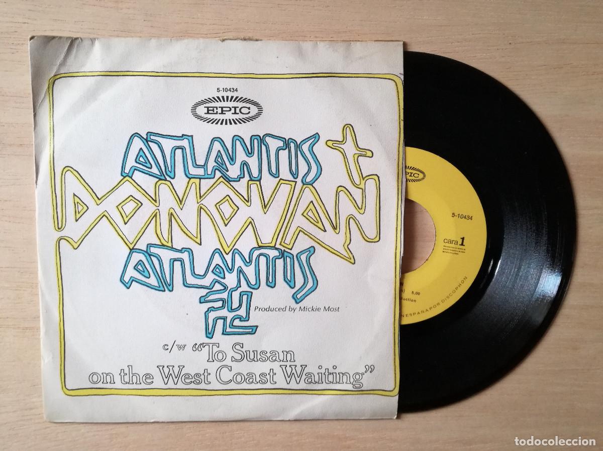 Discos de vinilo: DONOVAN - ATLANTIS - SINGLE ESPA&Ntilde;A - PEDIDO MINIMO 7&euro; - Foto 1