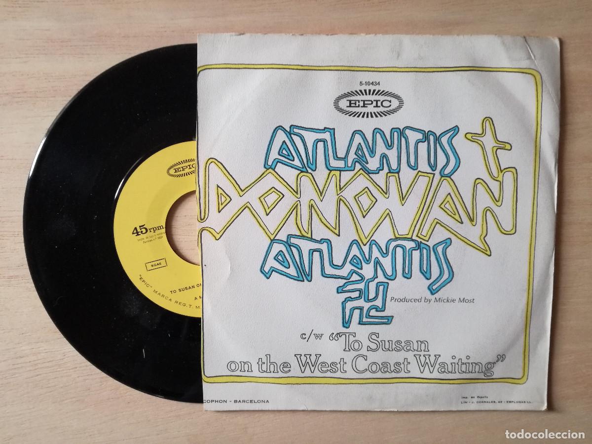 Discos de vinilo: DONOVAN - ATLANTIS - SINGLE ESPA&Ntilde;A - PEDIDO MINIMO 7&euro; - Foto 2