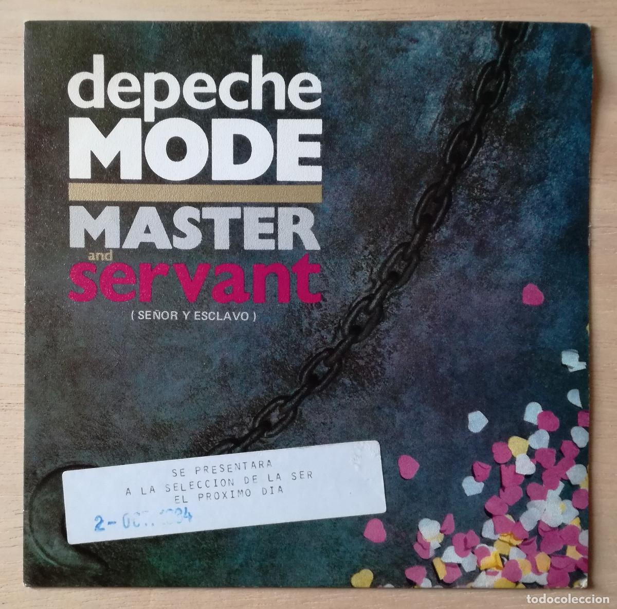 Discos de vinil: DEPECHE MODE - MASTER AND SERVANT SEÑOR Y ESCLAVO - SOLO PORTADA - PEDIDO MINIMO 7€