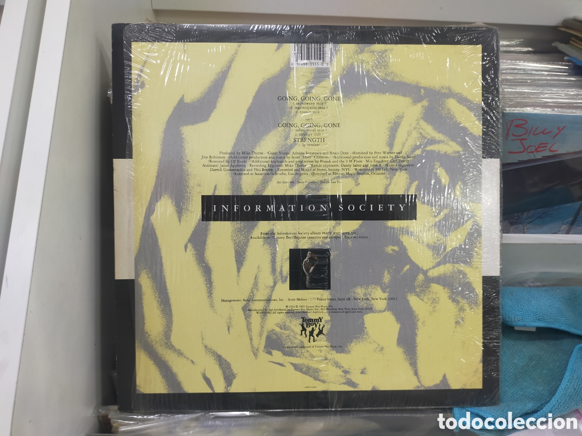 Discos de vinilo: Information society maxi going,going,gone u.s.a. 1993 - Foto 2