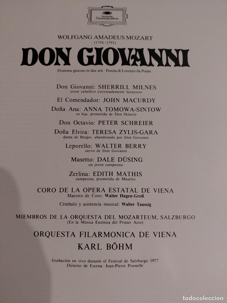Discos de vinilo: Opera vinilo Don Giovanno de Mozart - Foto 3