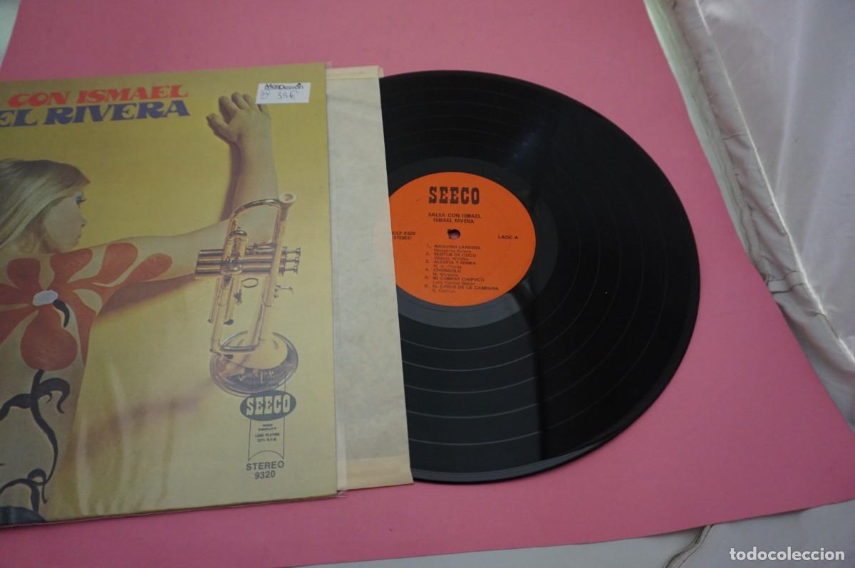 Discos de vinilo: LP - ISMAEL RIVERA - SALSA CON ISMAEL RIVERA - DISCO COMO NUEVO - Foto 2