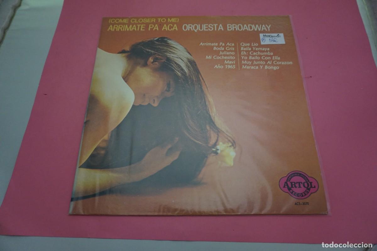 Discos de vinilo: LP - ORQUESTA BROADWAY - ARRIMATE PA ACA - DISCO COMO NUEVO - Foto 1