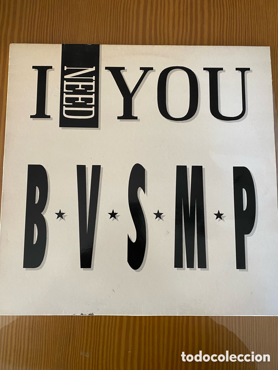 Discos de vinilo: Disco de Vinilo (Maxi) BVSMP &rdquo;I need you&rdquo; - Foto 1
