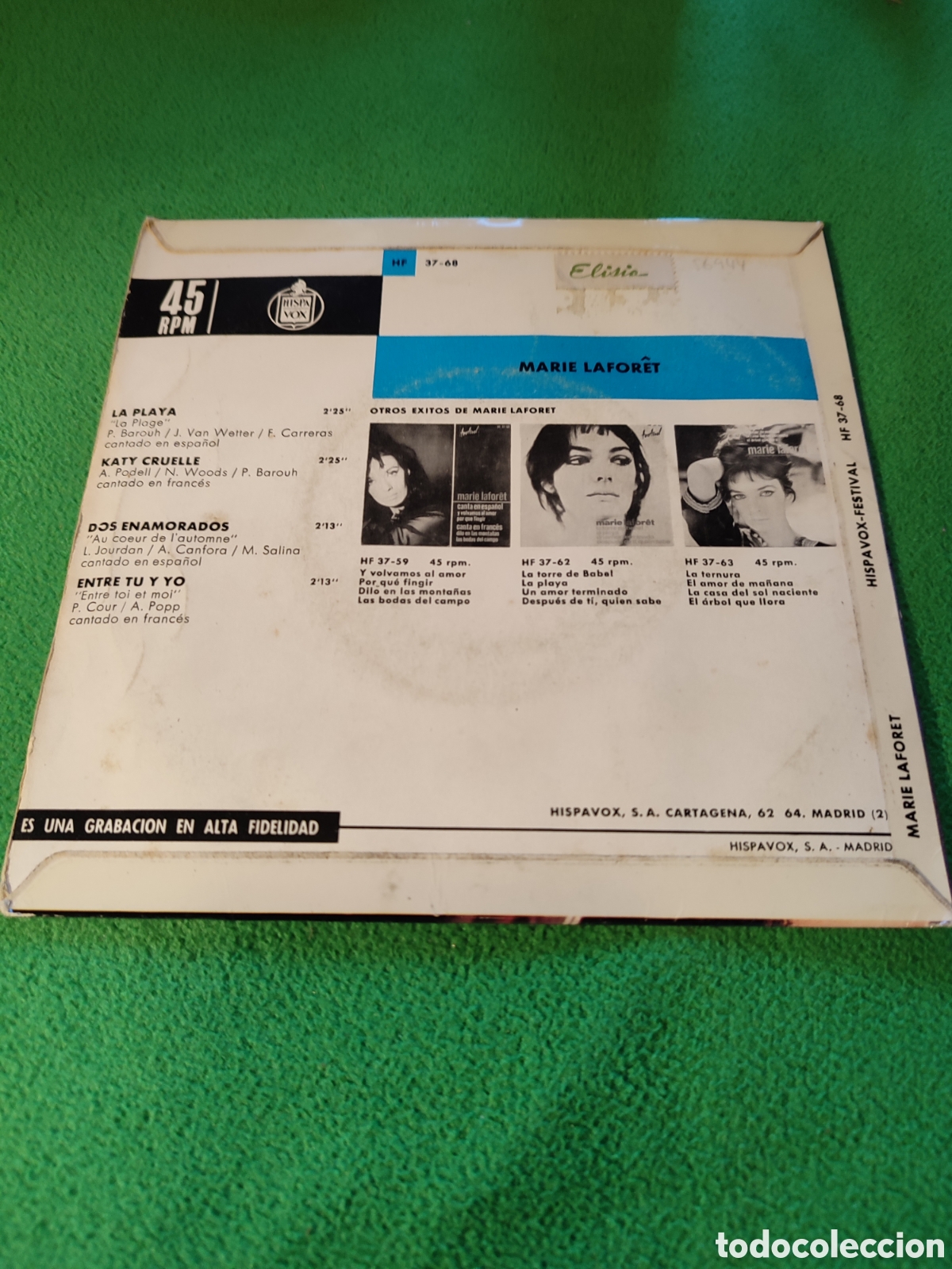 Discos de vinilo: Marie Laforet - La Playa + 3 EP - Foto 2