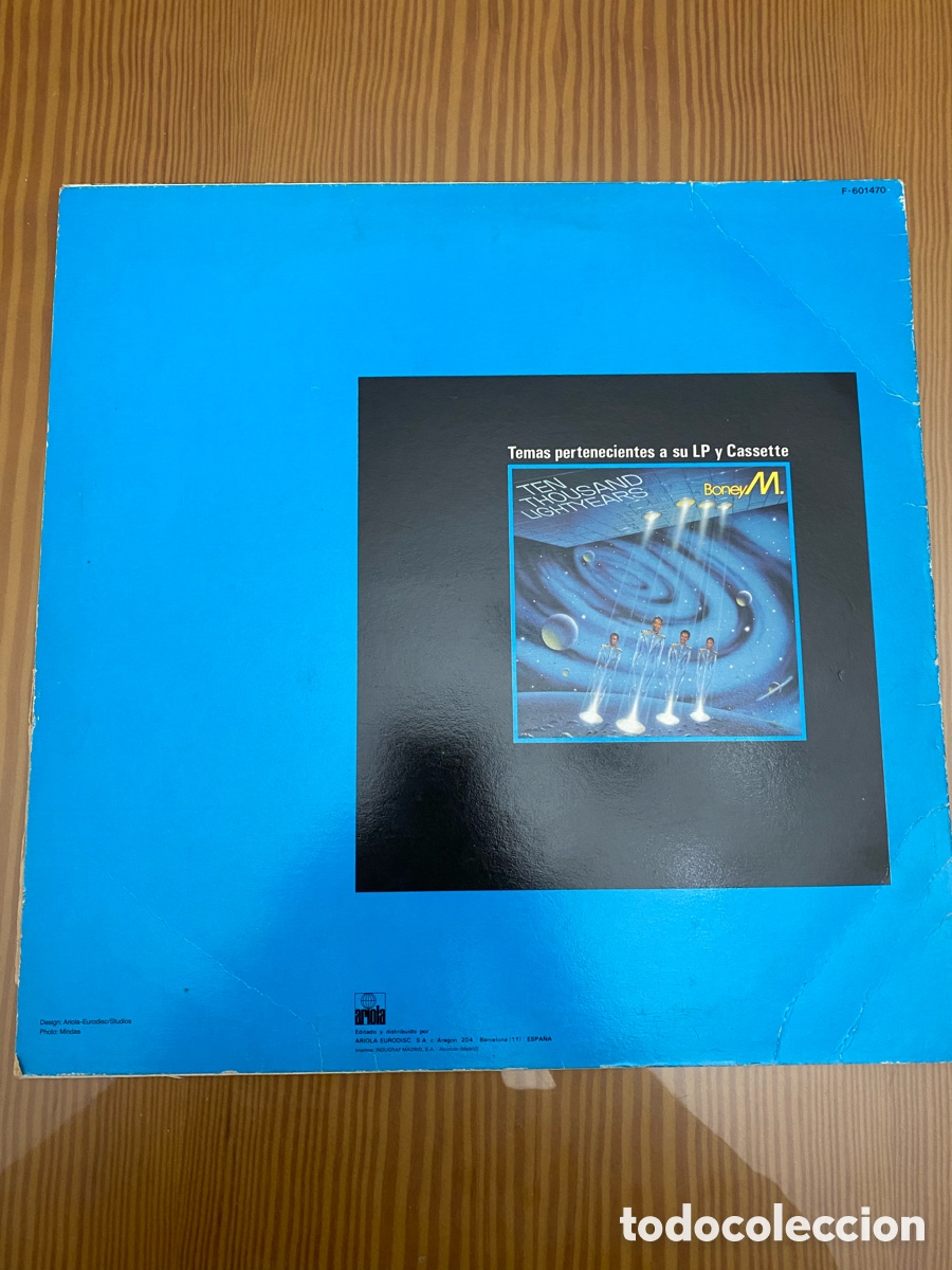 Discos de vinilo: Disco de Vinilo (Maxi) Boney M &ldquo;Kalimba de Luna&rdquo; - Foto 2