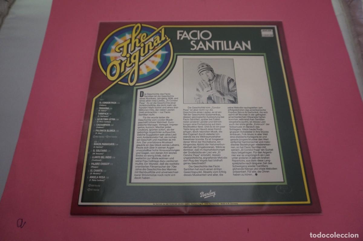 Discos de vinilo: LP - FACIO SANTILLAN - THE ORIGINAL - DISCO COMO NUEVO - Foto 3