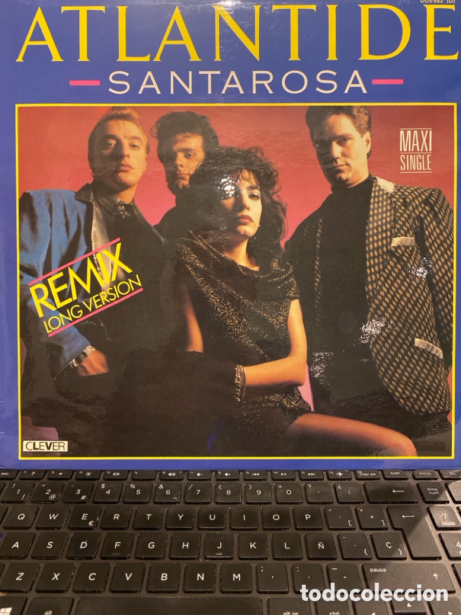 Discos de vinilo: SANTAROSA - ATLANTIDE MAXI SINGLE SPAIN - Foto 1