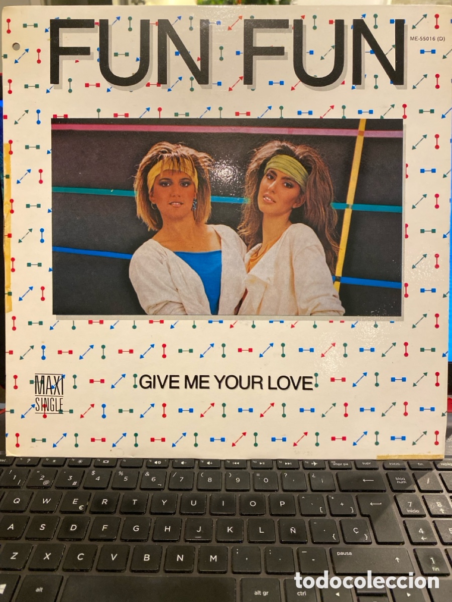 Discos de vinilo: FUN FUN - GIVE ME YOUR LOVE MAXI SINGLE SPAIN - Foto 1
