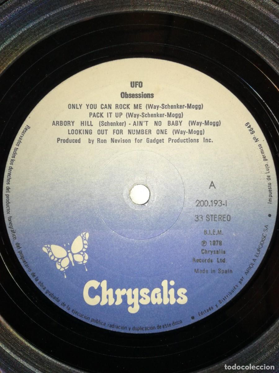 Discos de vinilo: UFO-OBSESSION-ORIGINAL ESPA&Ntilde;OL 1978 - Foto 3