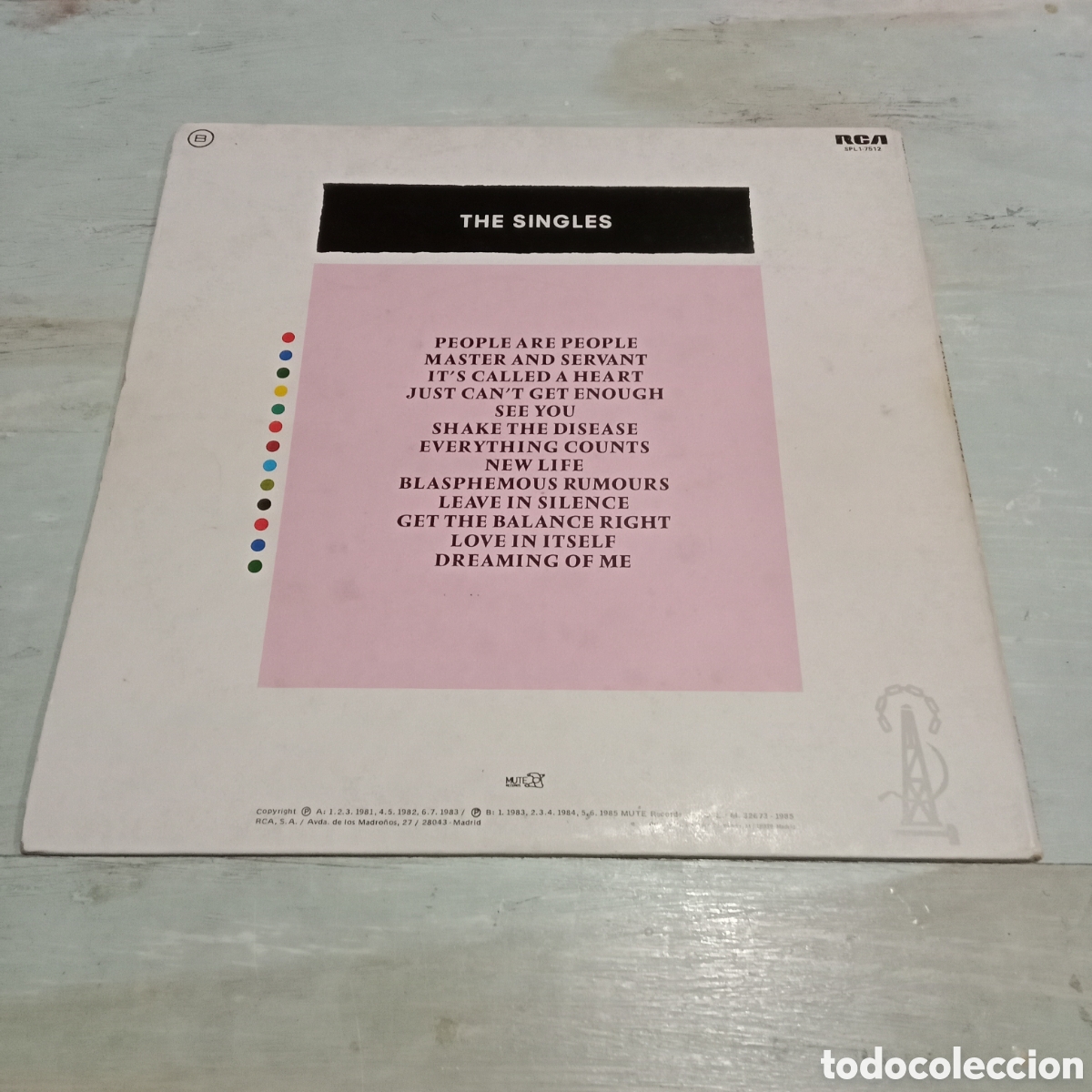 Discos de vinilo: DEPECHE MODE - THE SINGLES 81-85 - LP GATEFOLD - Foto 2