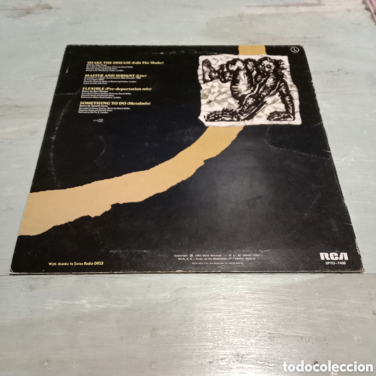 Discos de vinilo: DEPECHE MODE - SHAKE THE DISEASE = DESHAZTE DEL MAL - VINILO 12&rdquo; - Foto 2