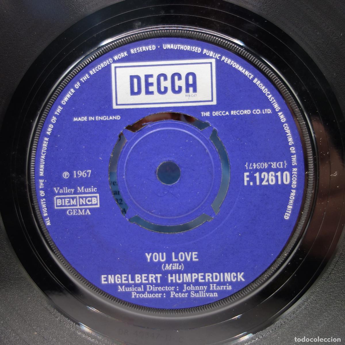 Discos de vinilo: ENGELBERT HUMPERDINCK - YOU LOVE - Foto 4