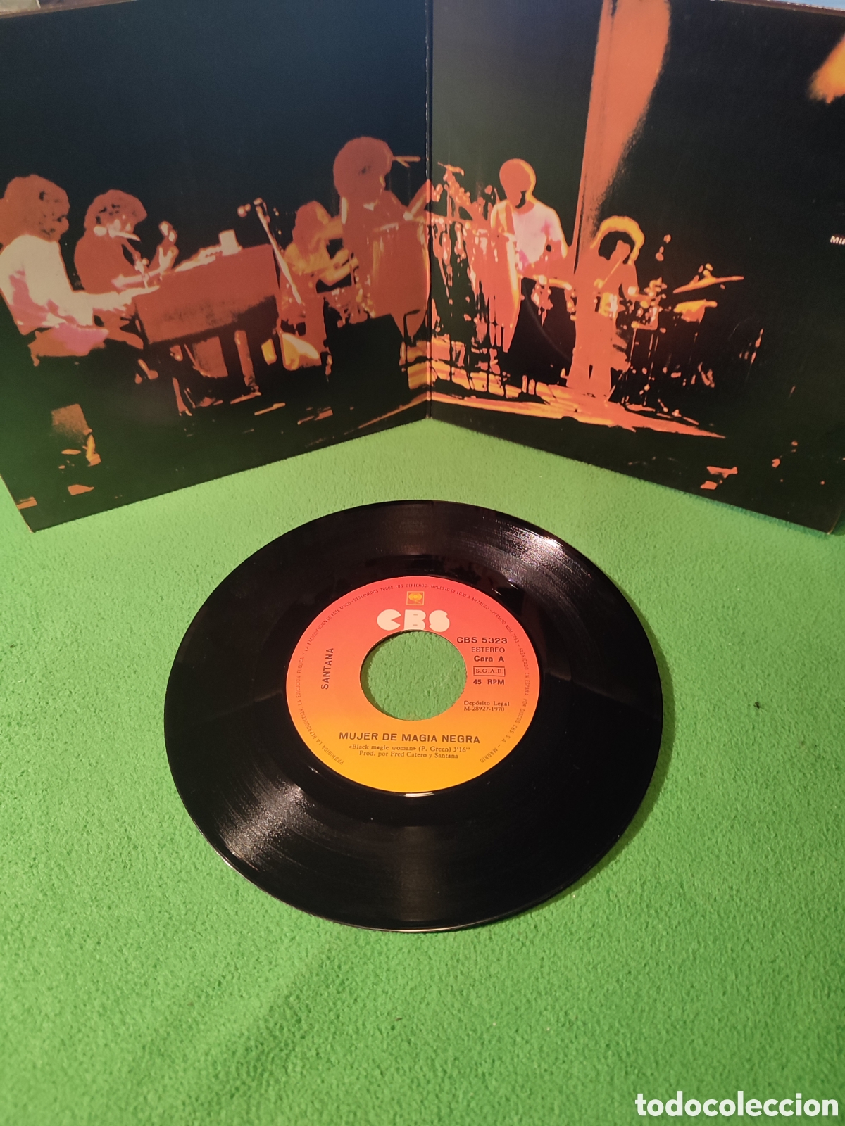 Discos de vinilo: Santana - Mujer de magia negra - Foto 2