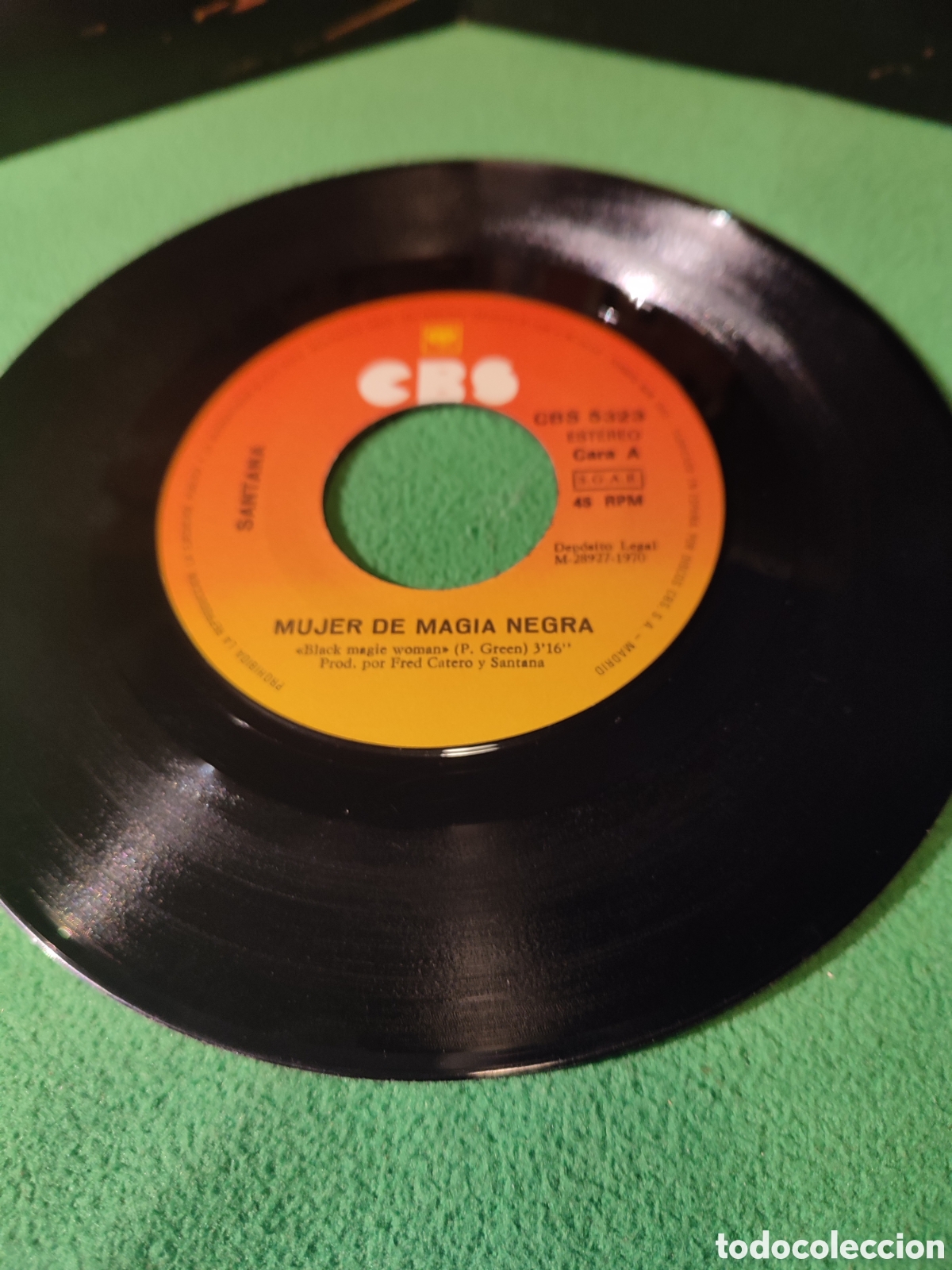 Discos de vinilo: Santana - Mujer de magia negra - Foto 3