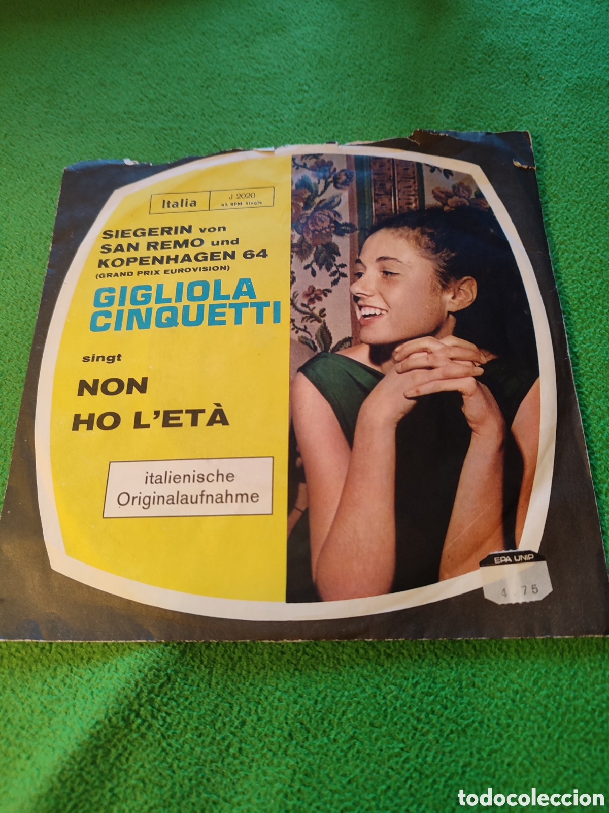 Disques de vinyle: Gigliola Cinquetti - Non ho l'eta