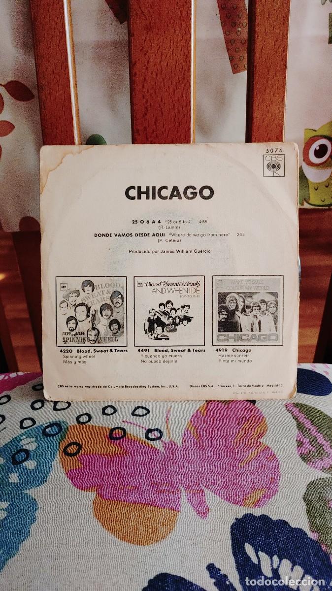 Discos de vinilo: CHICAGO-SINGLE 25 OR 6 TO 4 - Foto 2
