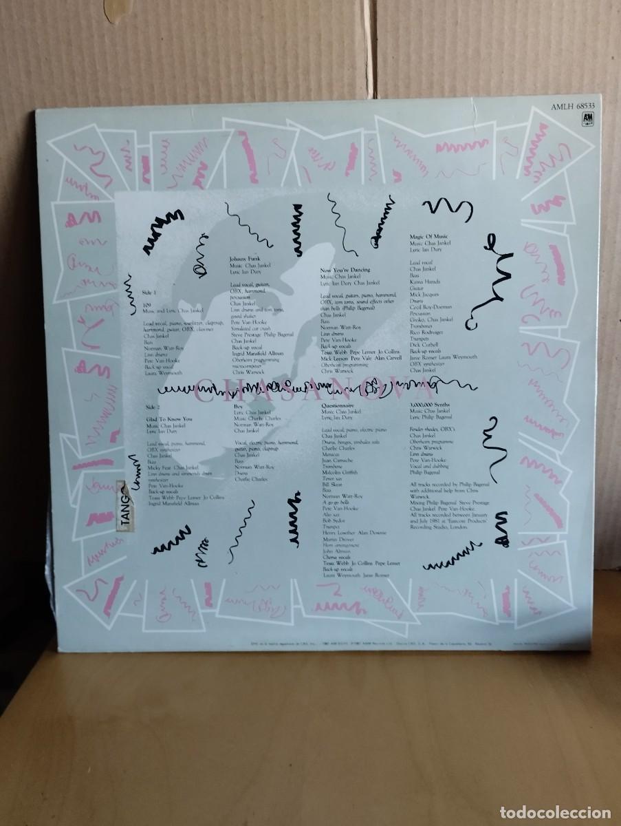 Discos de vinilo: CHAS JANKEL ---- CHASANOVA - Foto 2