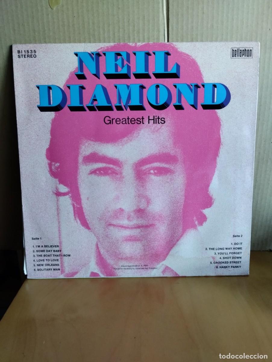 Discos de vinilo: NEIL DIAMOND ---- GREATEST HITS - Foto 2