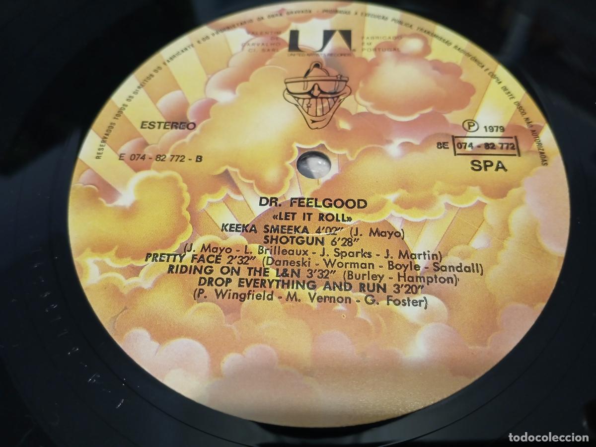 Discos de vinilo: Dr. Feelgood &ndash; Let It Roll- (1979) LP disco vinilo - Foto 2