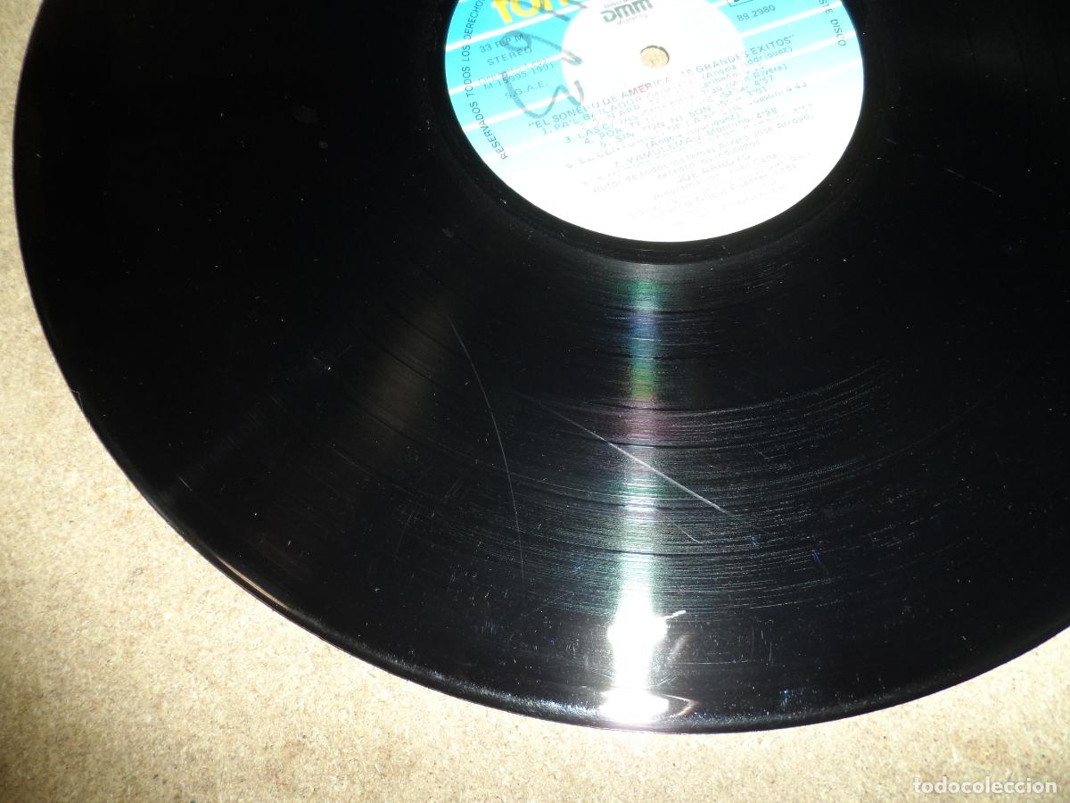 Discos de vinilo: Joe Arroyo &ndash; El Sonero De America: 16 Grandes Exitos (SPAIN 1991) - Foto 3