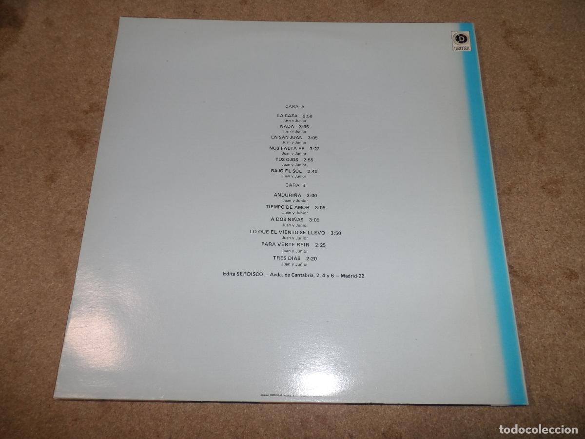 Discos de vinilo: JUAN Y JUNIOR - LO MEJOR (SPAIN 1981) - Foto 2