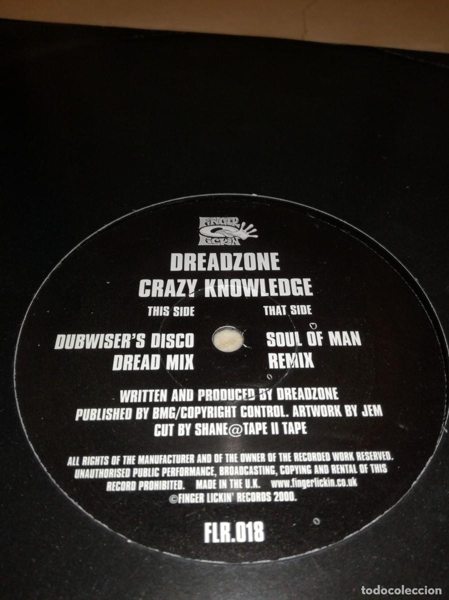 Discos de vinilo: DREADZONE-CRAZY KNOWLEDGE-ORIGINAL 2000 - Foto 1