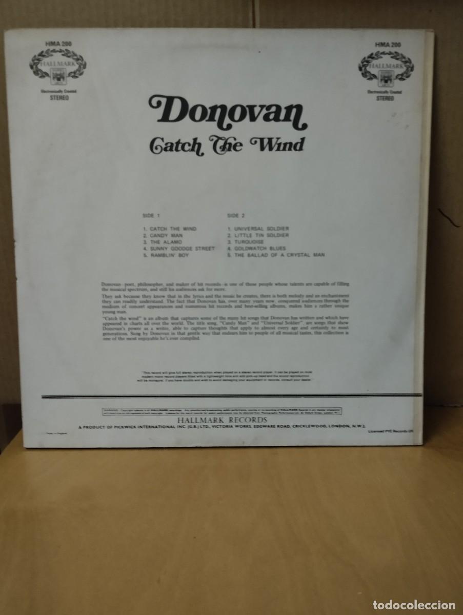 Discos de vinilo: DONOVAN ---- CATCH THE WIND - Foto 2