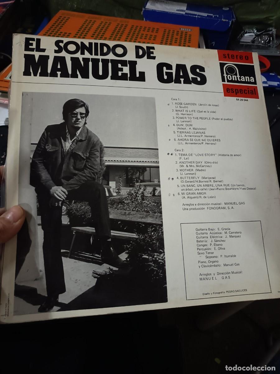 Discos de vinilo: LOTE 239, LP MANUEL GAS - Foto 2