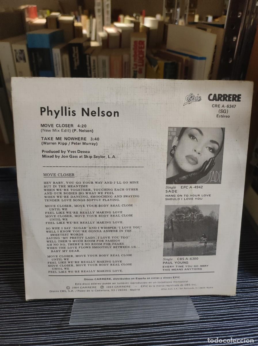 Discos de vinilo: Phyllis Nelson &ndash; Move Closer - Foto 2
